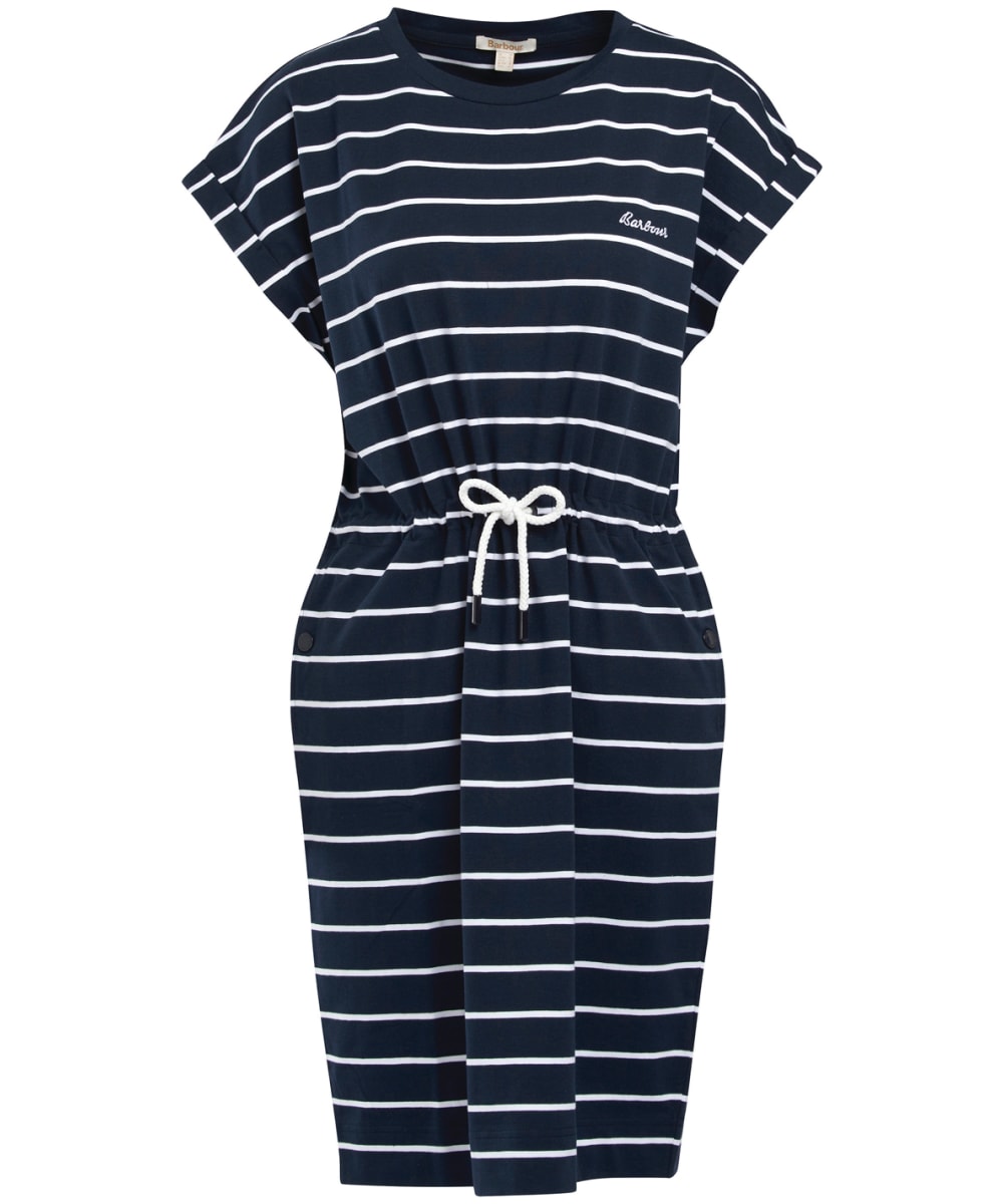 View Womens Barbour Marloes Stripe Dress Navy White UK 16 information