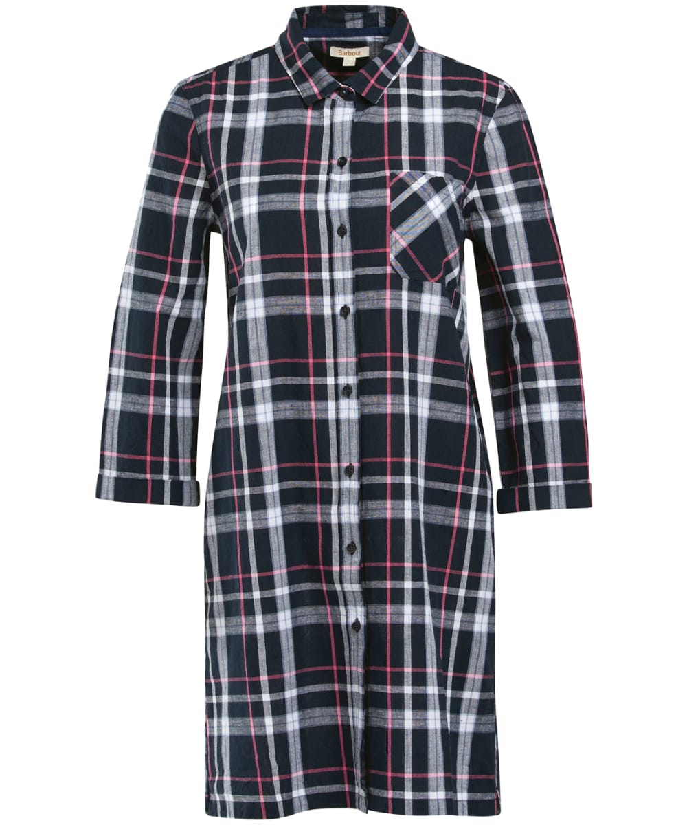 View Womens Barbour Seaglow Dress Navy Check UK 10 information