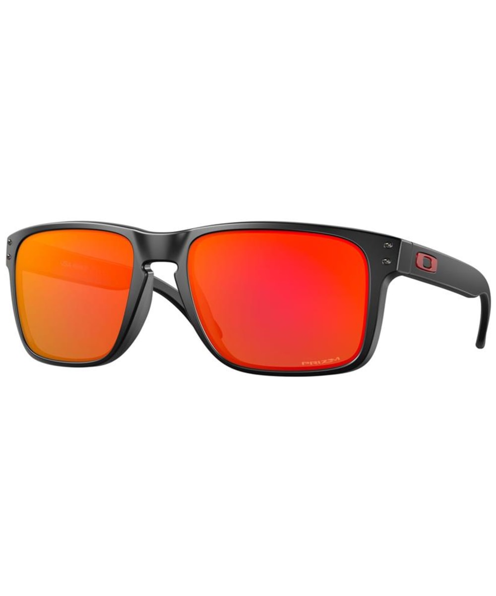 View Oakley Holbrook XL Larger Face Sunglasses Prizm Ruby Lens Matte Black One size information