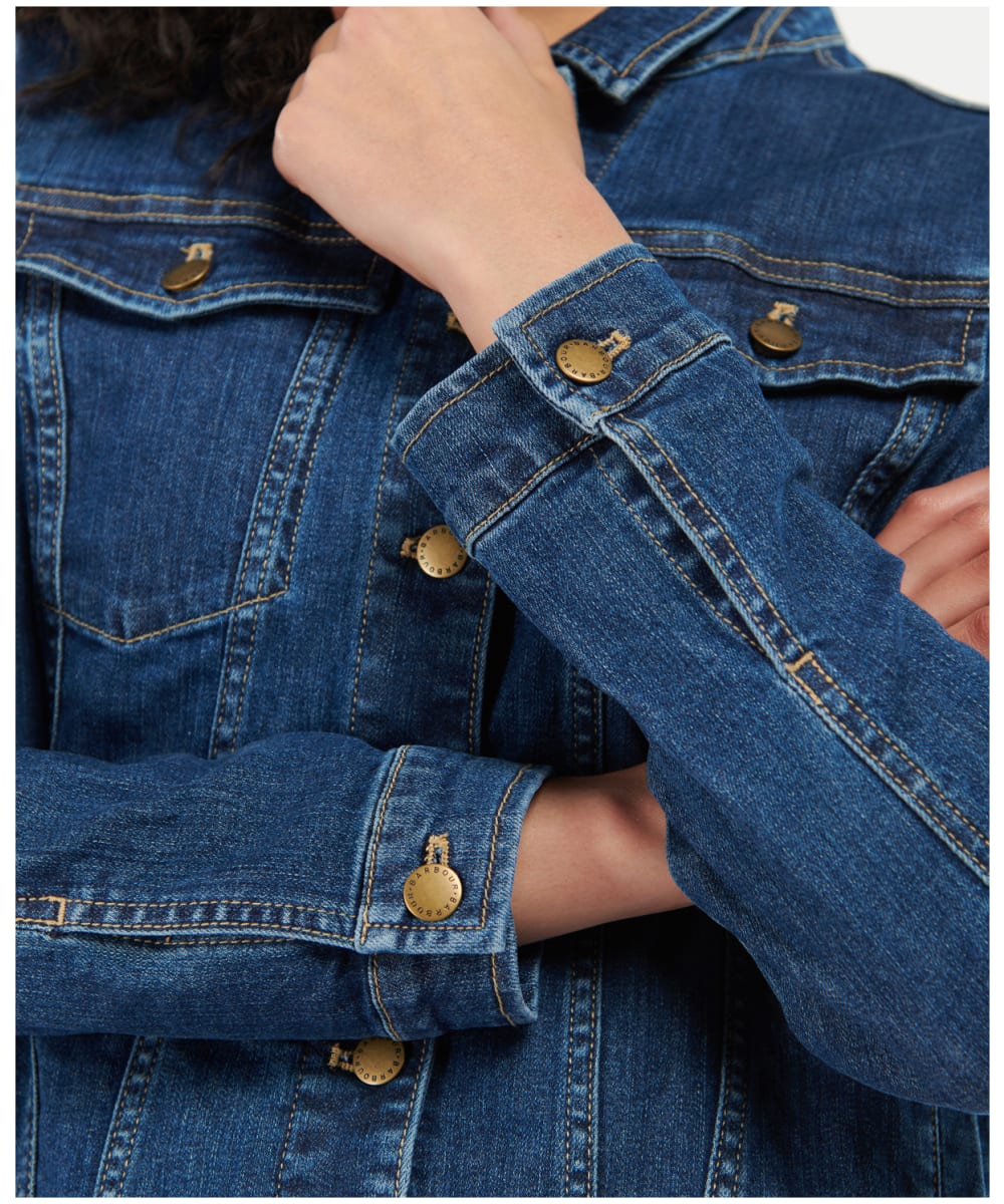 Barbour denim clearance jacket womens