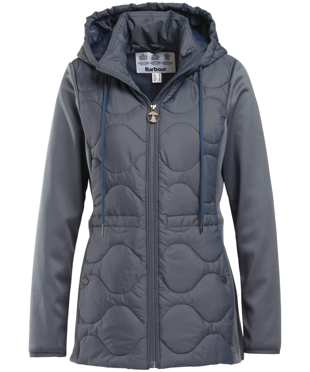 View Womens Barbour Willowherb Quilted Sweat Jacket Summer Navy UK 10 information