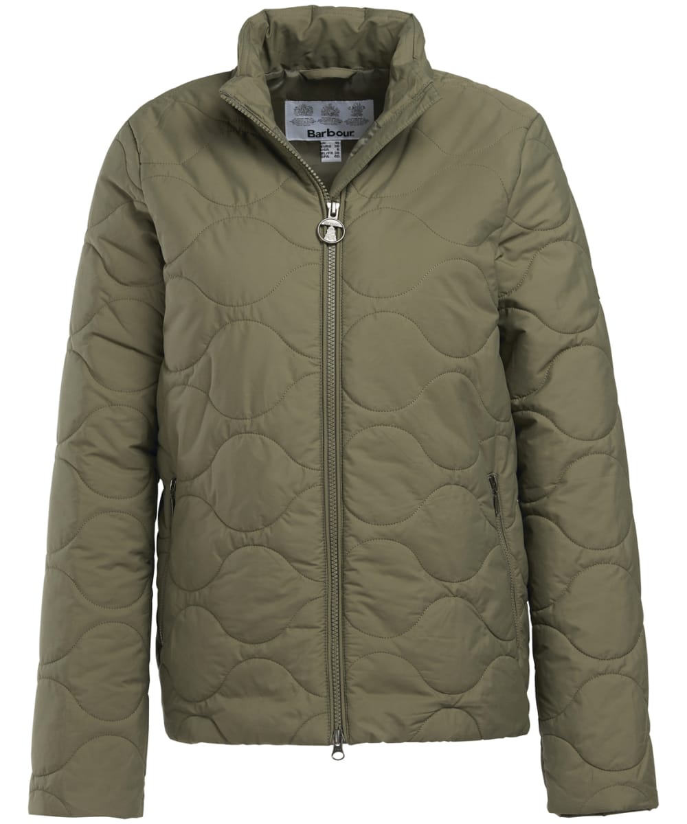 View Womens Barbour Bindweed Quilted Jacket Dusky Khaki UK 10 information