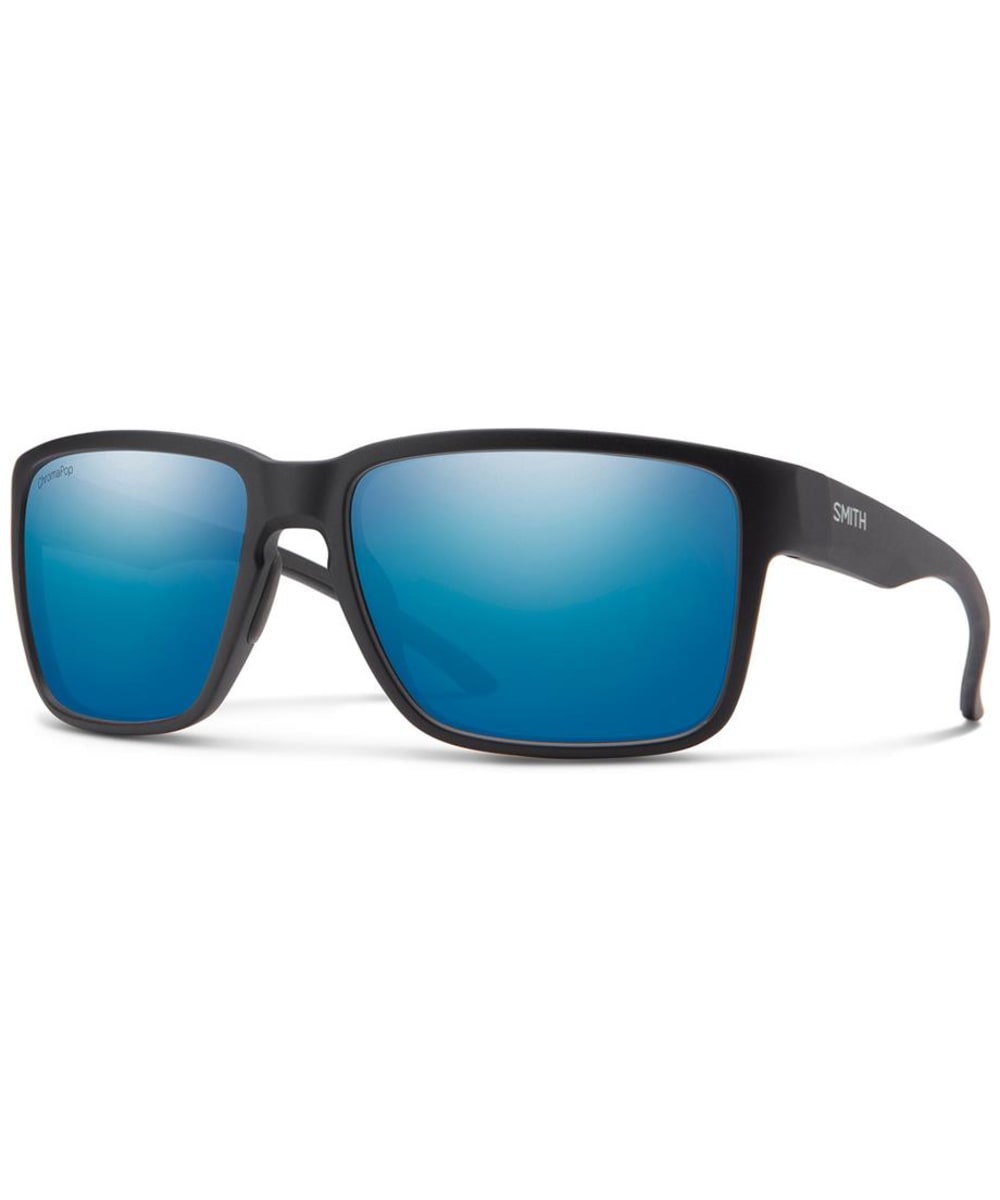 View Smith Emerge Square Sunglasses ChromaPop Polarized Blue Matte Black One size information