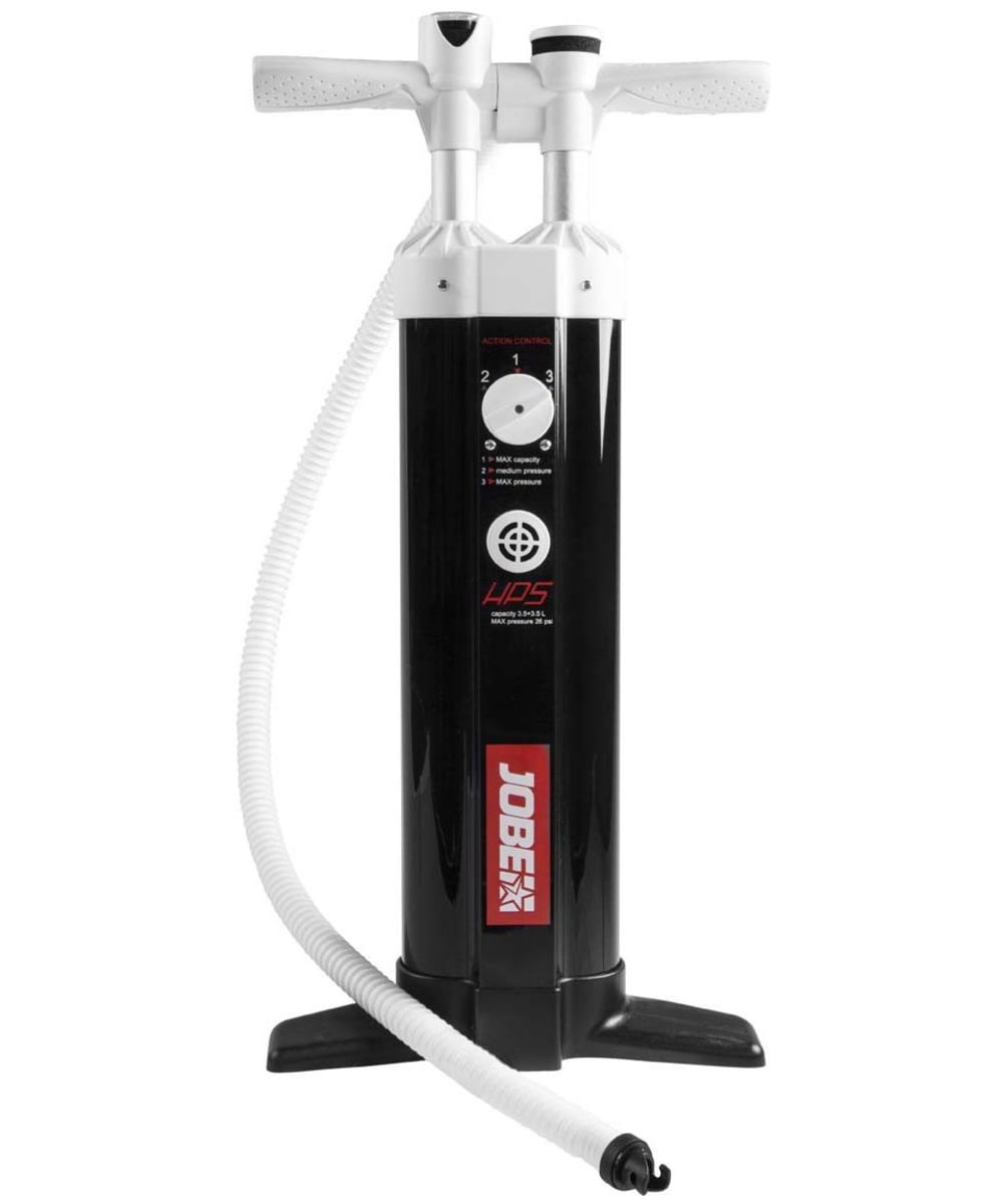 View Jobe Triple Action iSUP Manual Pump With Pressure Gauge Black White One size information