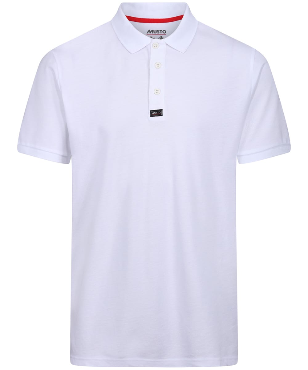 View Mens Musto Essential Cotton Pique Polo Shirt White UK L information