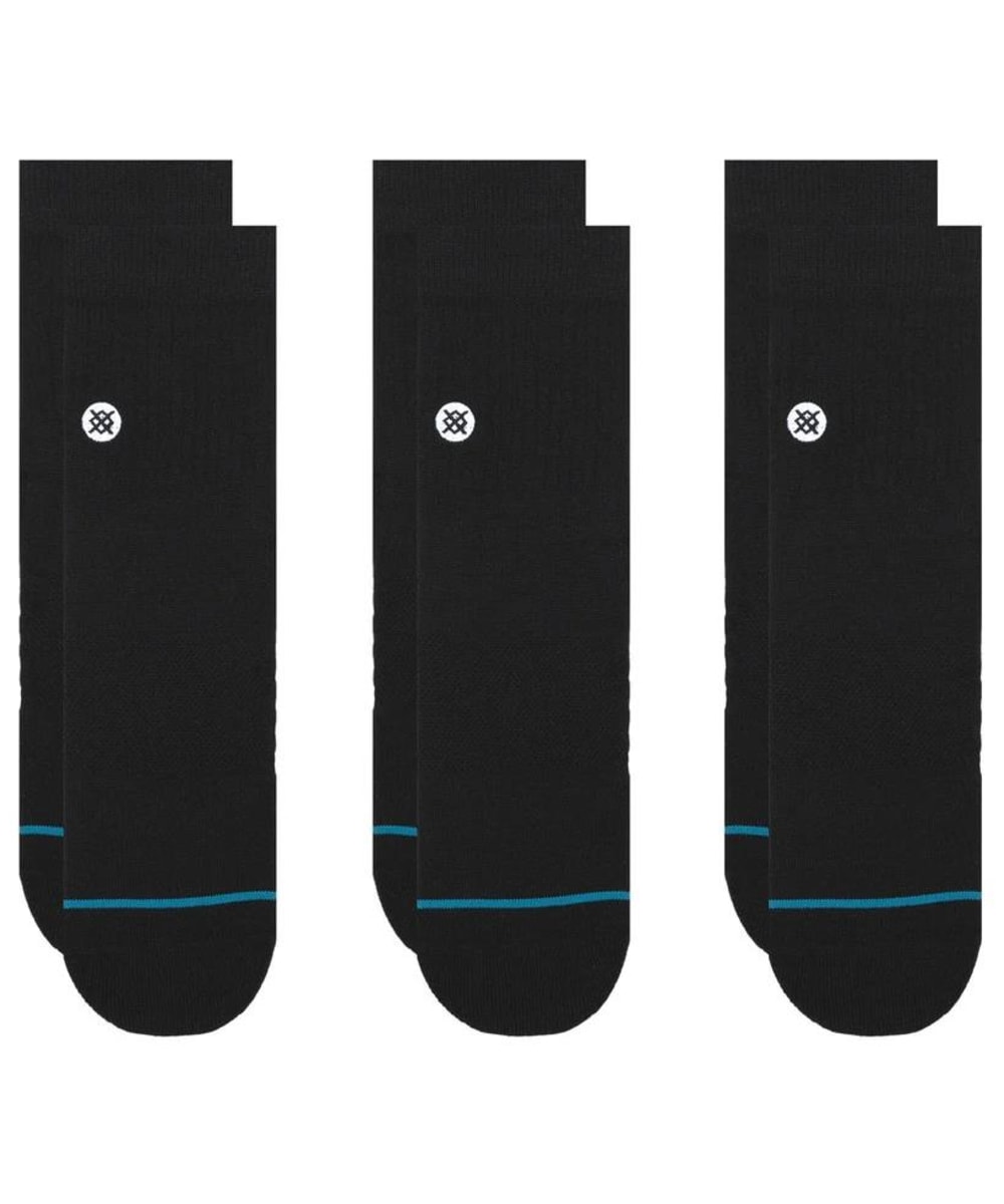 View Stance Icon Quarter Ankle Protection Socks 3 Pack Black M 5575 UK information