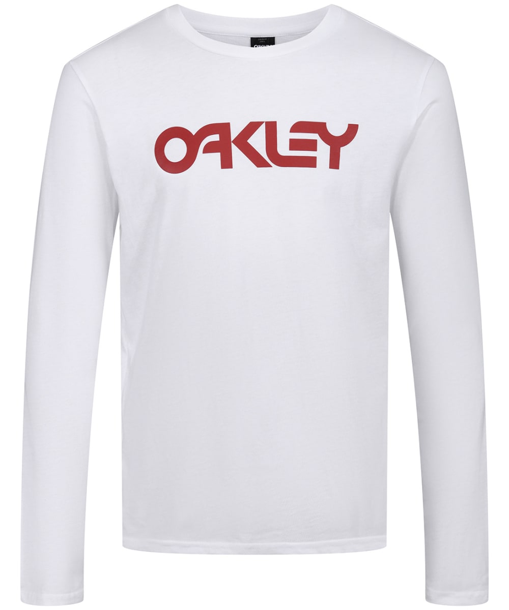 View Mens Oakley Mark II Long Sleeve Regular Fit TShirt White XL information