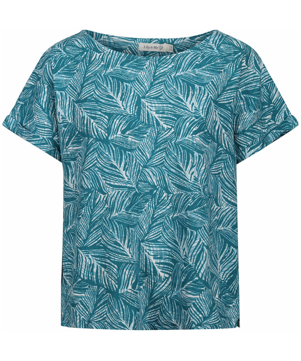 View Womens Lily and Me Emmy Top Teal UK 14 information
