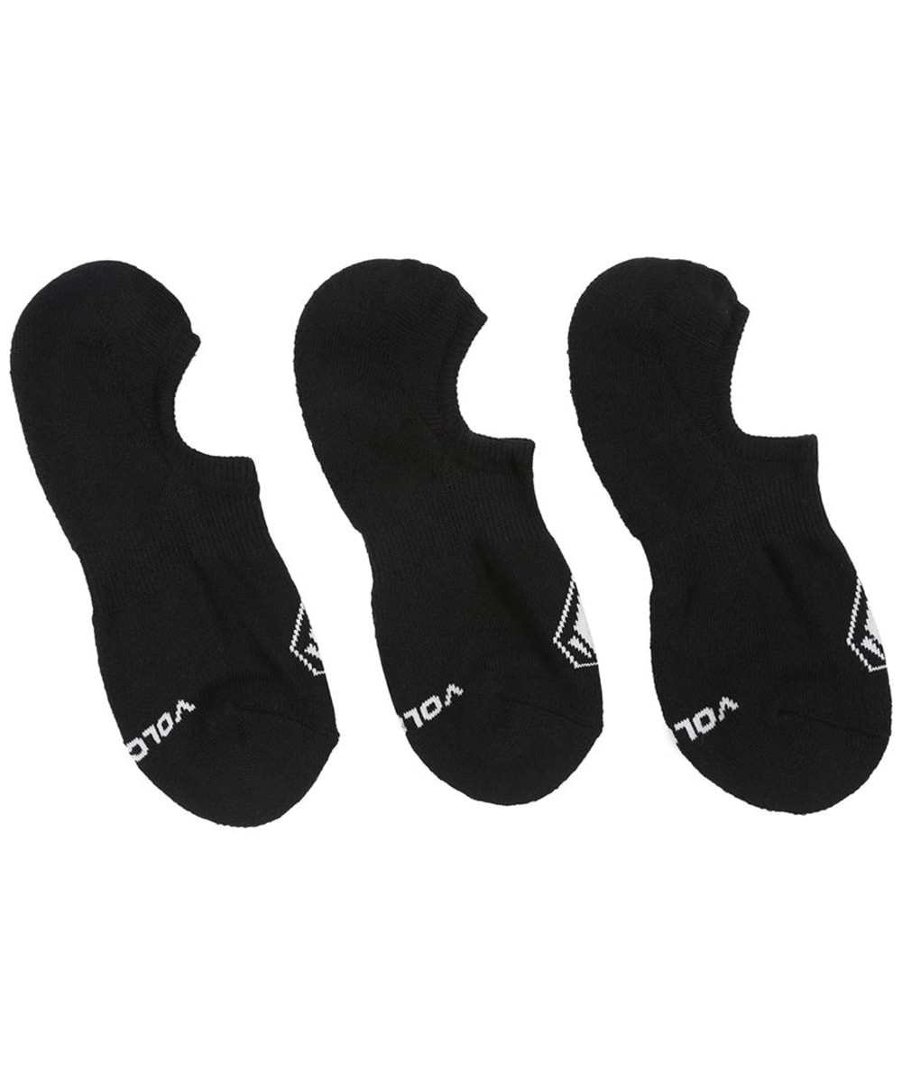 View Volcom Stones No Show Socks 3 Pack Black One size information