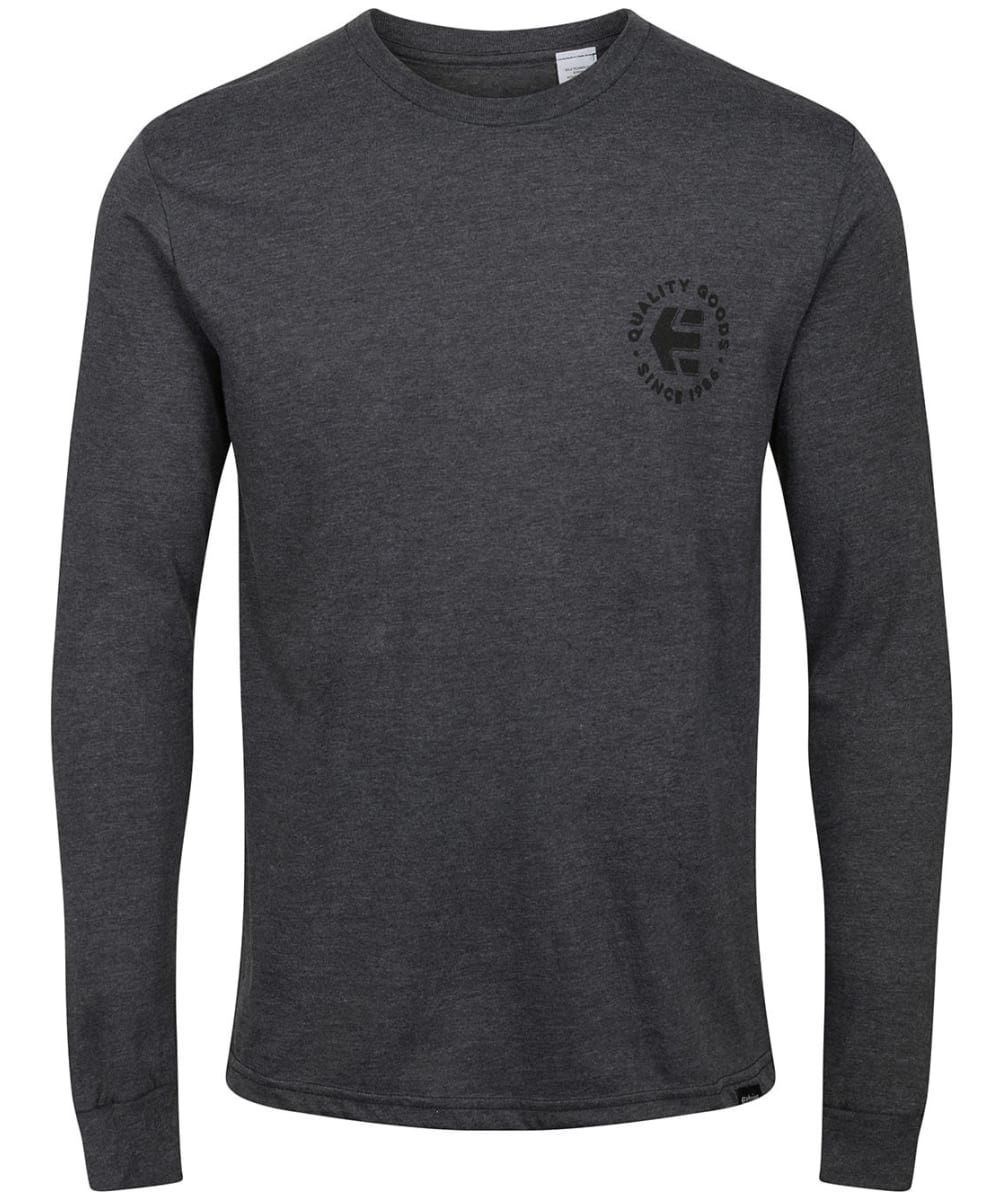 View Mens Etnies Since 1986 Long Sleeve TShirt Charcoal Heather M information