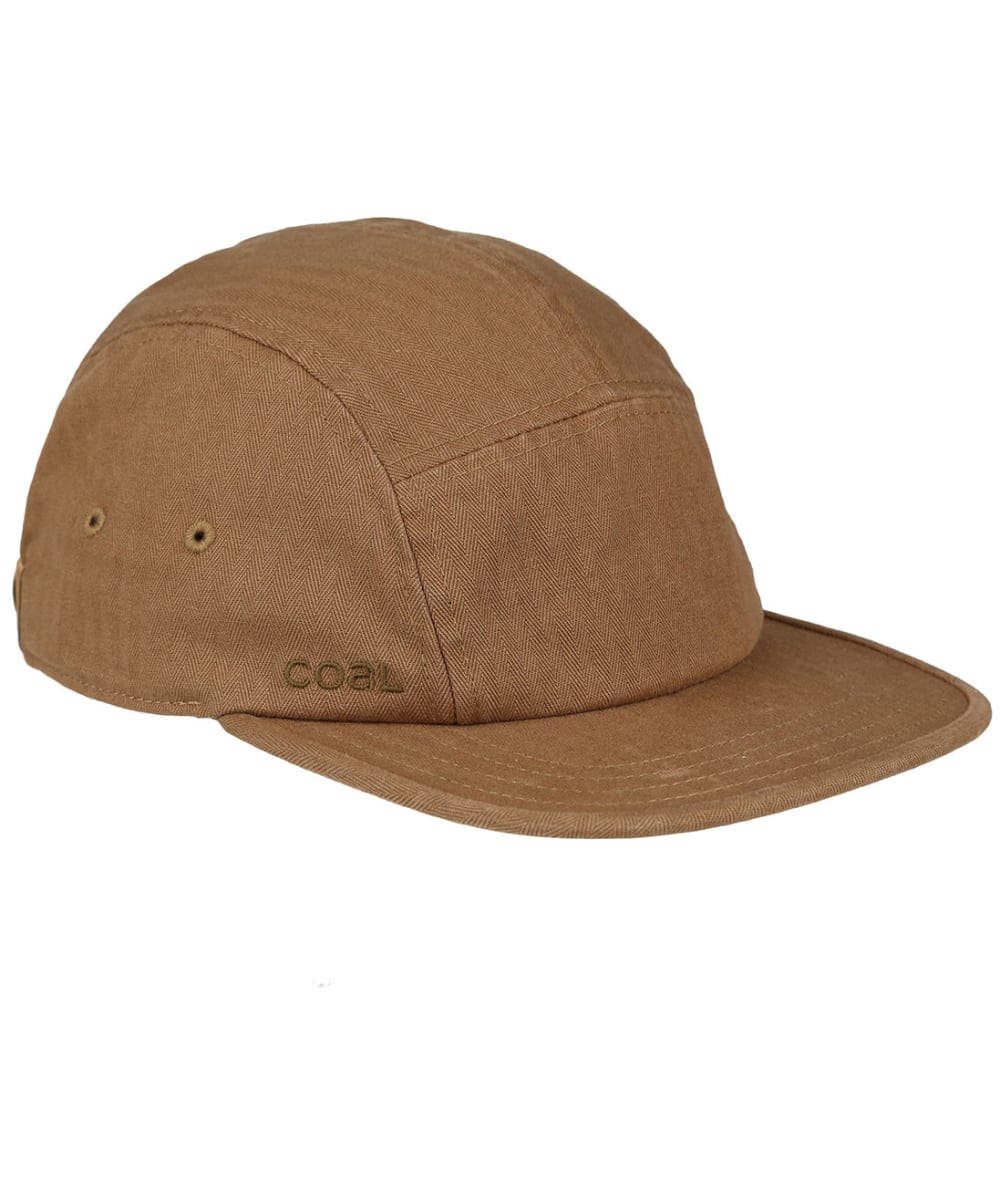 View Coal The Edison Lightweight Five Panel Adjustable Cap Light Brown One size information
