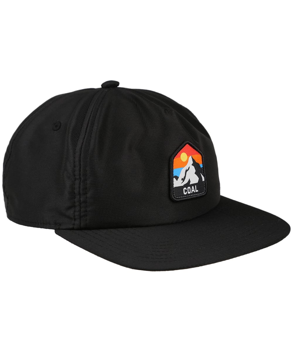 View Coal The Peak Vintage Style Cap With Snap Back Adjuster Black One size information