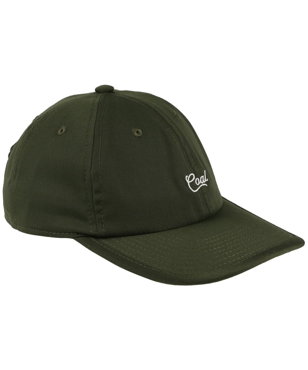 View Coal The Pines Moisture Wicking 6 Panel Cap Olive One size information