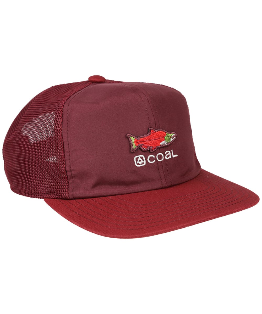 View Coal The Zephyr Super Lightweight Curved Brim Cap Dark Red One size information