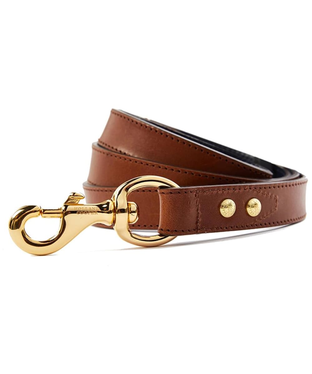 View Holland Cooper Classic Leather Dog Lead Chestnut One size information