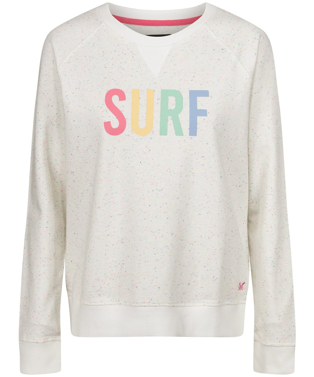 View Womens Crew Clothing Graphic Sweater Multi Surf UK 16 information