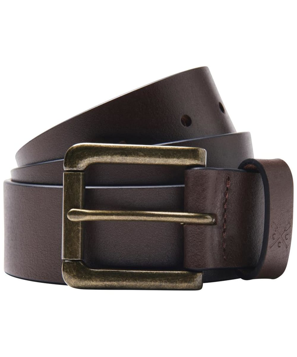 View Mens Crew Clothing Classic Leather Belt Chocolate LXL 3640 information