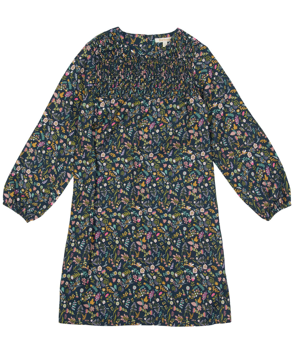View Girls Barbour Cassley Dress 69yrs Navy Adventure Floral M 89yrs information