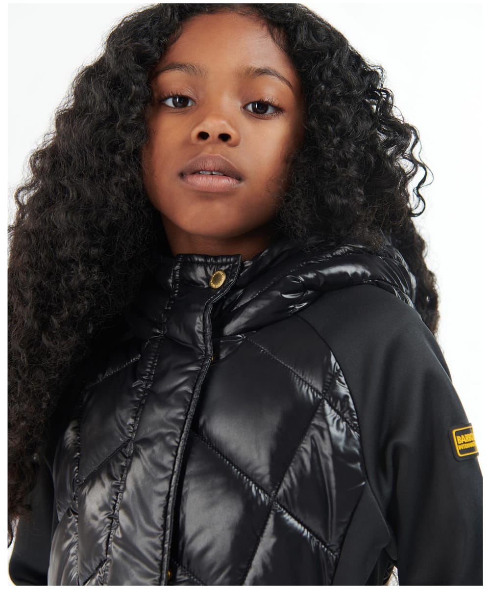 Girl's Barbour International Cobra Quilted Sweat, 10-15yrs