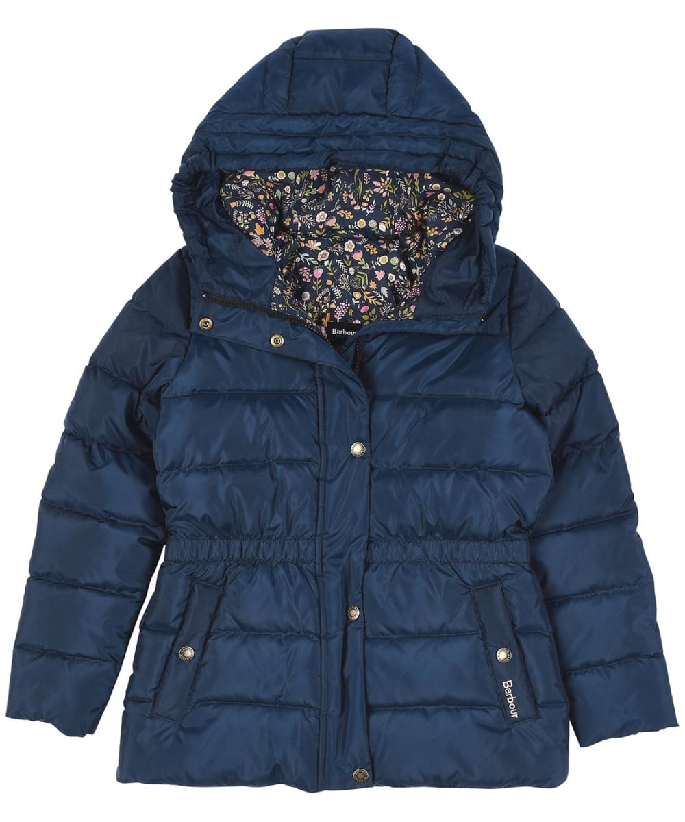 View Girls Barbour Littlebury Quilted Jacket 1015yrs Navy Navy Adventure XL 1213yrs information