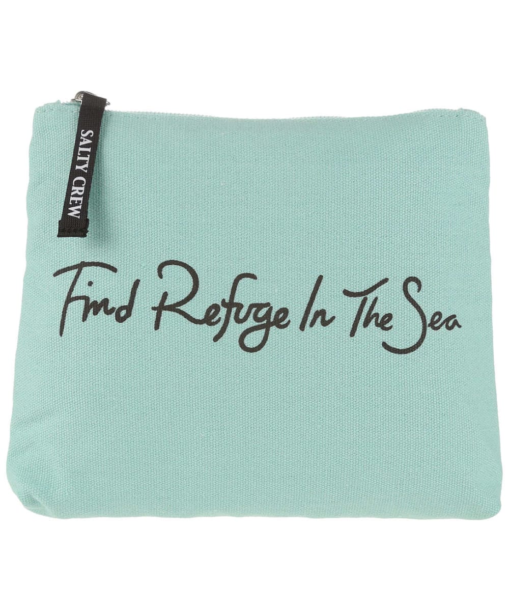 View Womens Salty Crew Zipped Cotton Refuge Pouch Sea Foam One size information