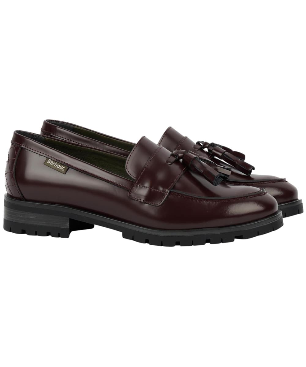 View Womens Barbour Bex Loafers Oxblood UK 4 information