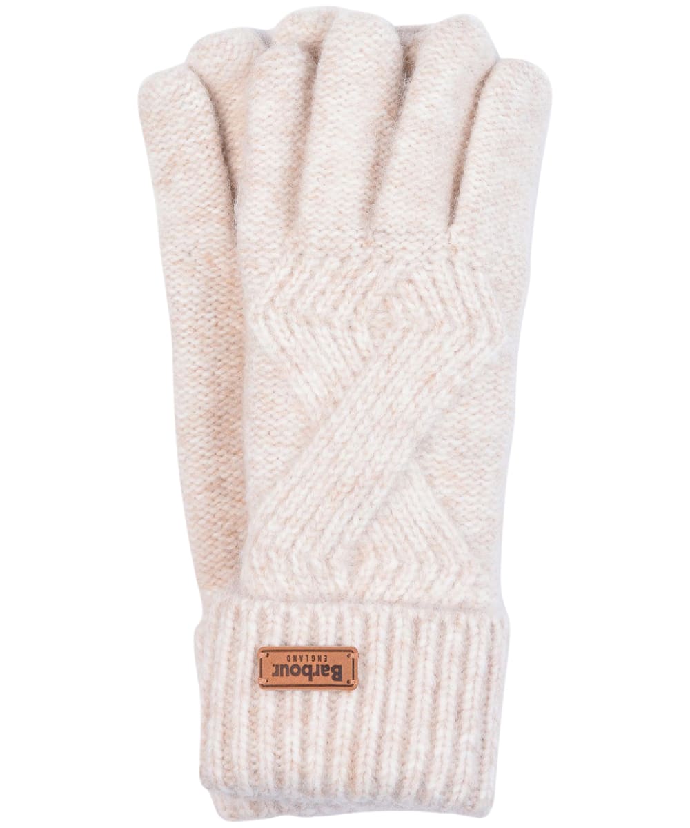 View Womens Barbour Montrose Knitted Gloves Oatmeal LXL information