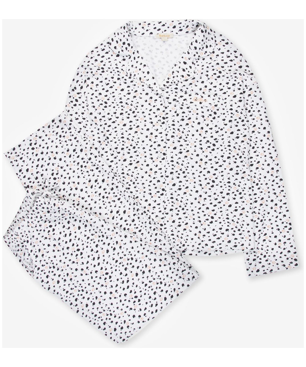 View Womens Barbour Spot Pyjama Set White Dalmatian XL information