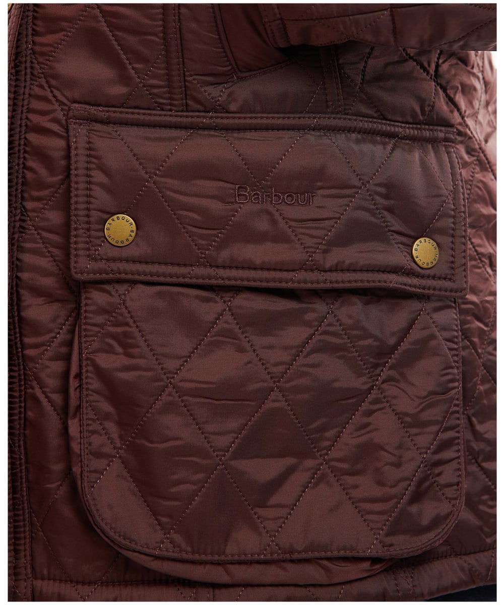 Barbour beadnell 2024 polarquilt jacket aubergine