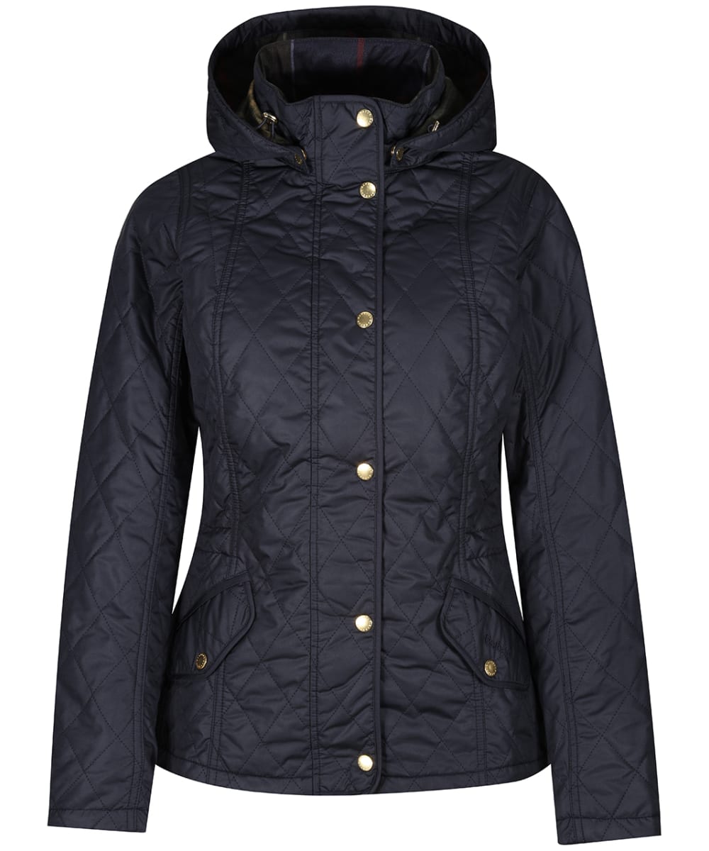 View Womens Barbour Millfire Quilted Jacket Navy Classic UK 8 information