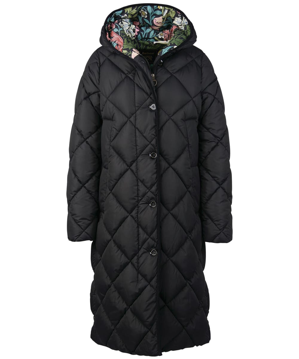View Womens Barbour x House of Hackney Valette Quilted Jacket Black Crompton UK 16 information