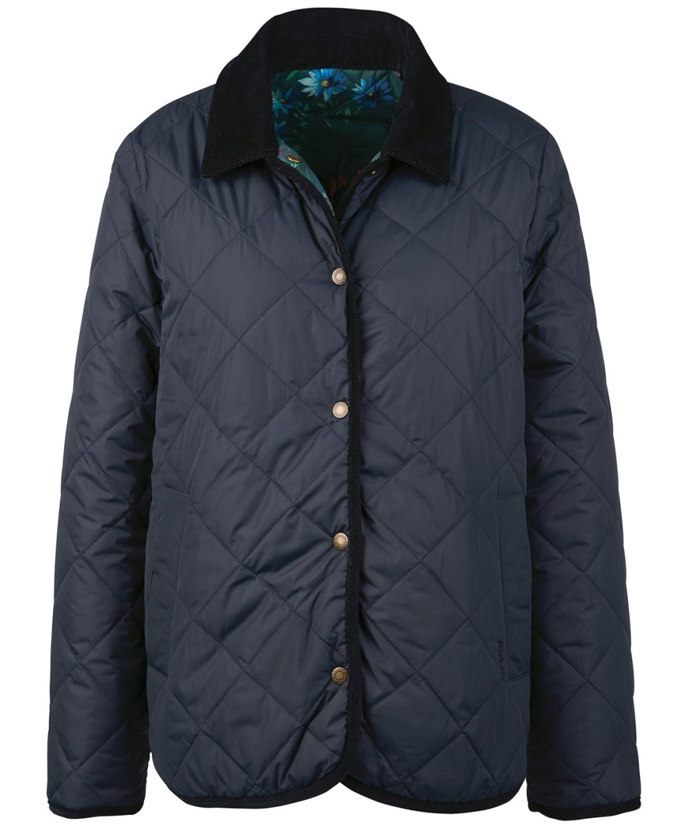 View Womens Barbour x House of Hackney Foxley Reversible Quilted Jacket Dark Navy Florika UK 8 information