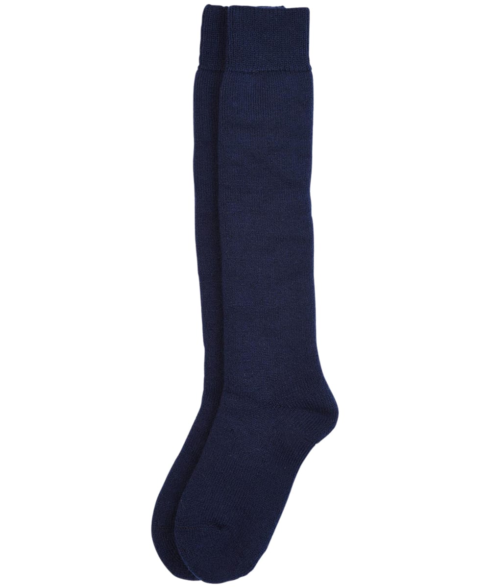 View Womens Barbour Knee Length Wellington Socks Navy M 35 UK information