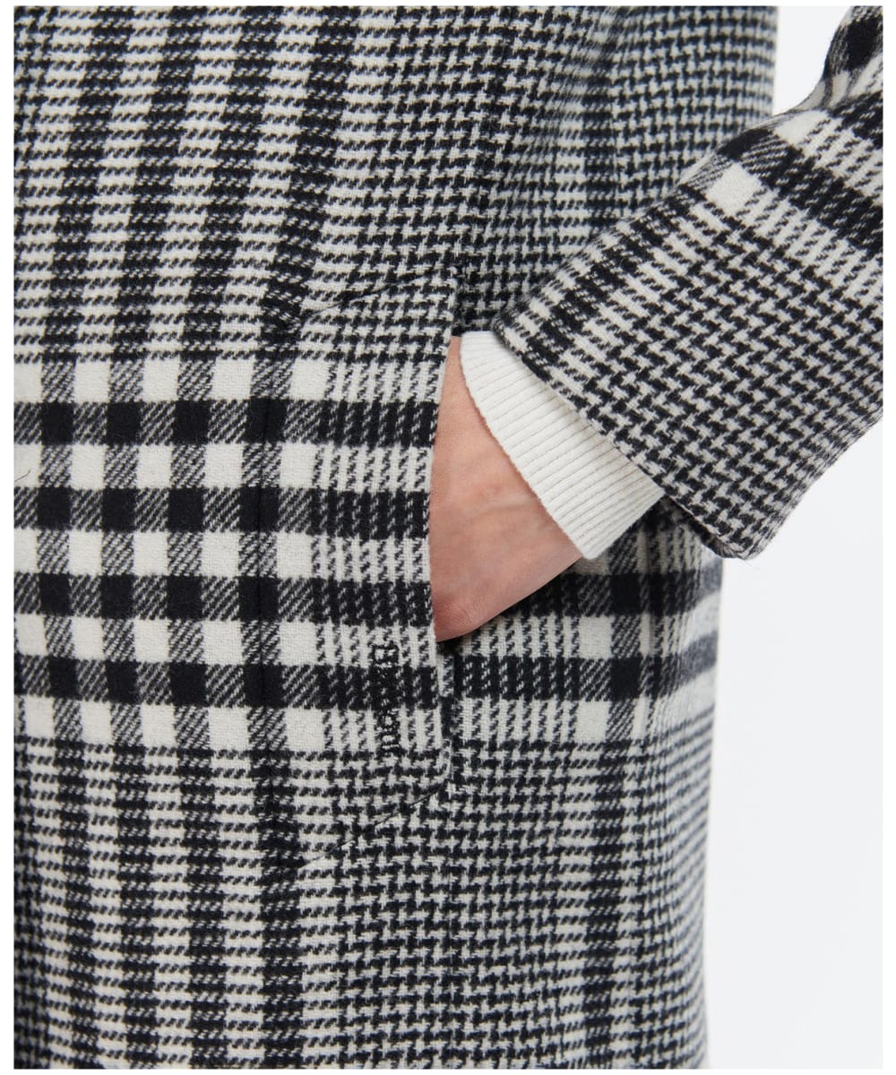 Barbour wool jacket womens white store