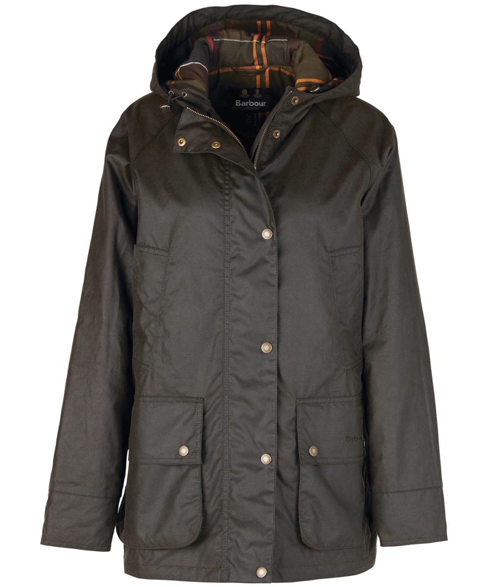 View Womens Barbour Arley Wax Jacket Olive UK 16 information