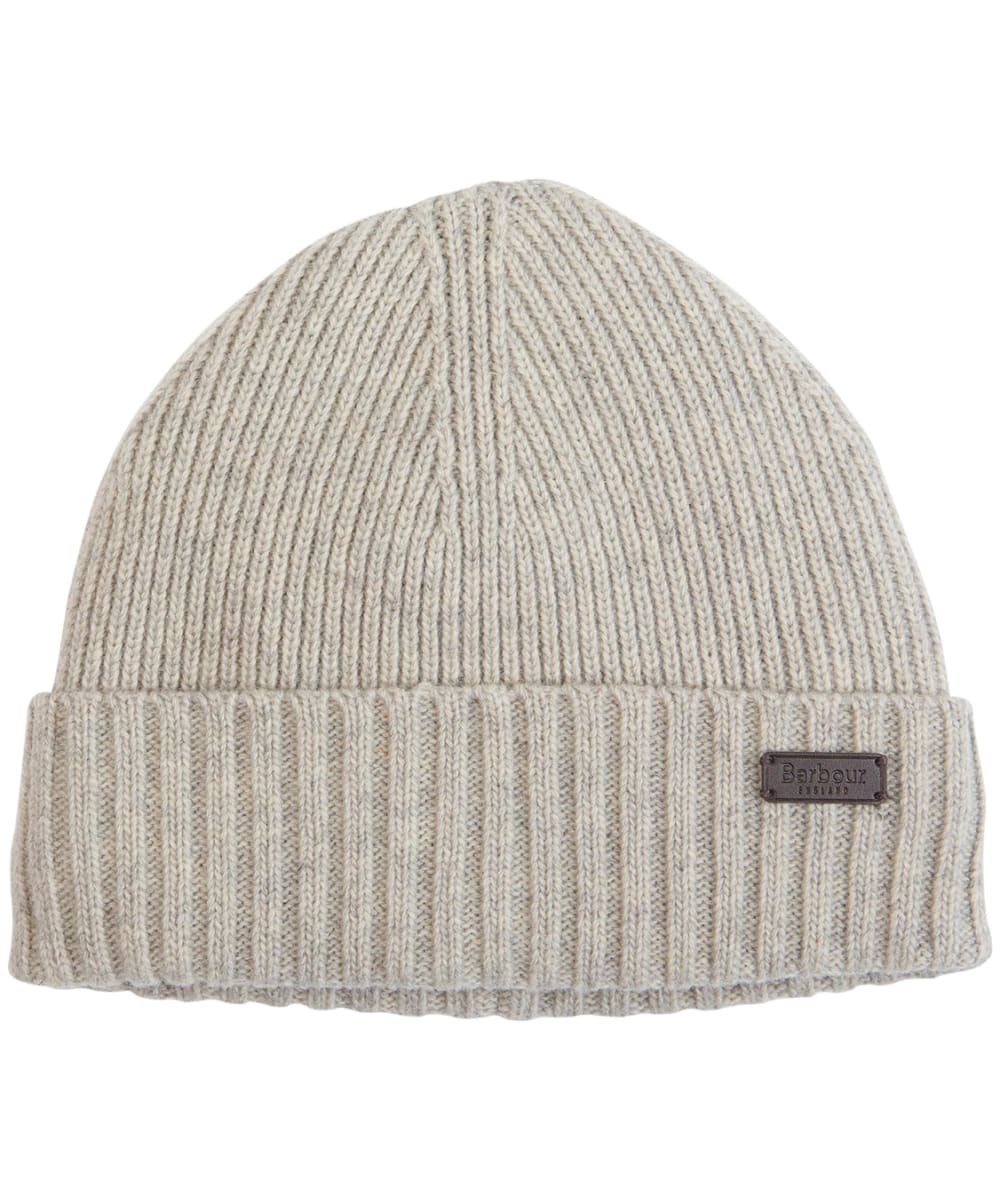 View Mens Barbour Carlton Beanie Hat Light Grey One size information