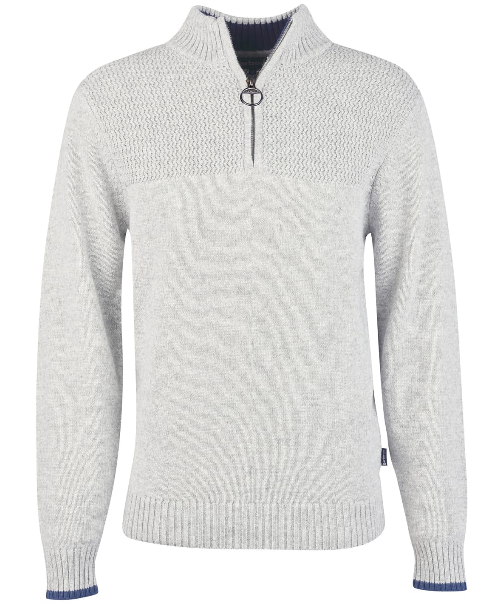 View Mens Barbour Shoal Half Zip Sweatshirt Grey Marl UK XL information