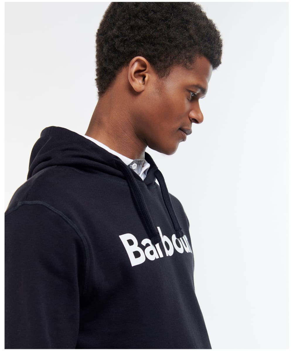 Men s Barbour Logo Popover Hoodie