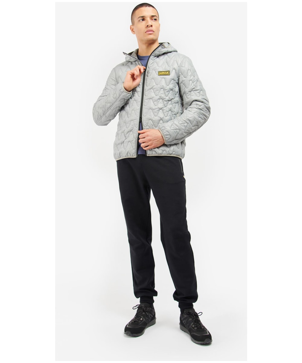 Men s Barbour International Wave Hooded Quilted Jacket