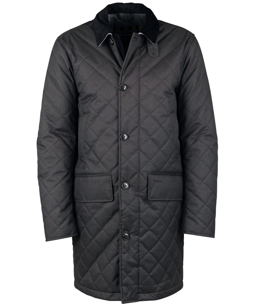 View Mens Barbour Entwood Quilted Mac Charcoal UK XXL information