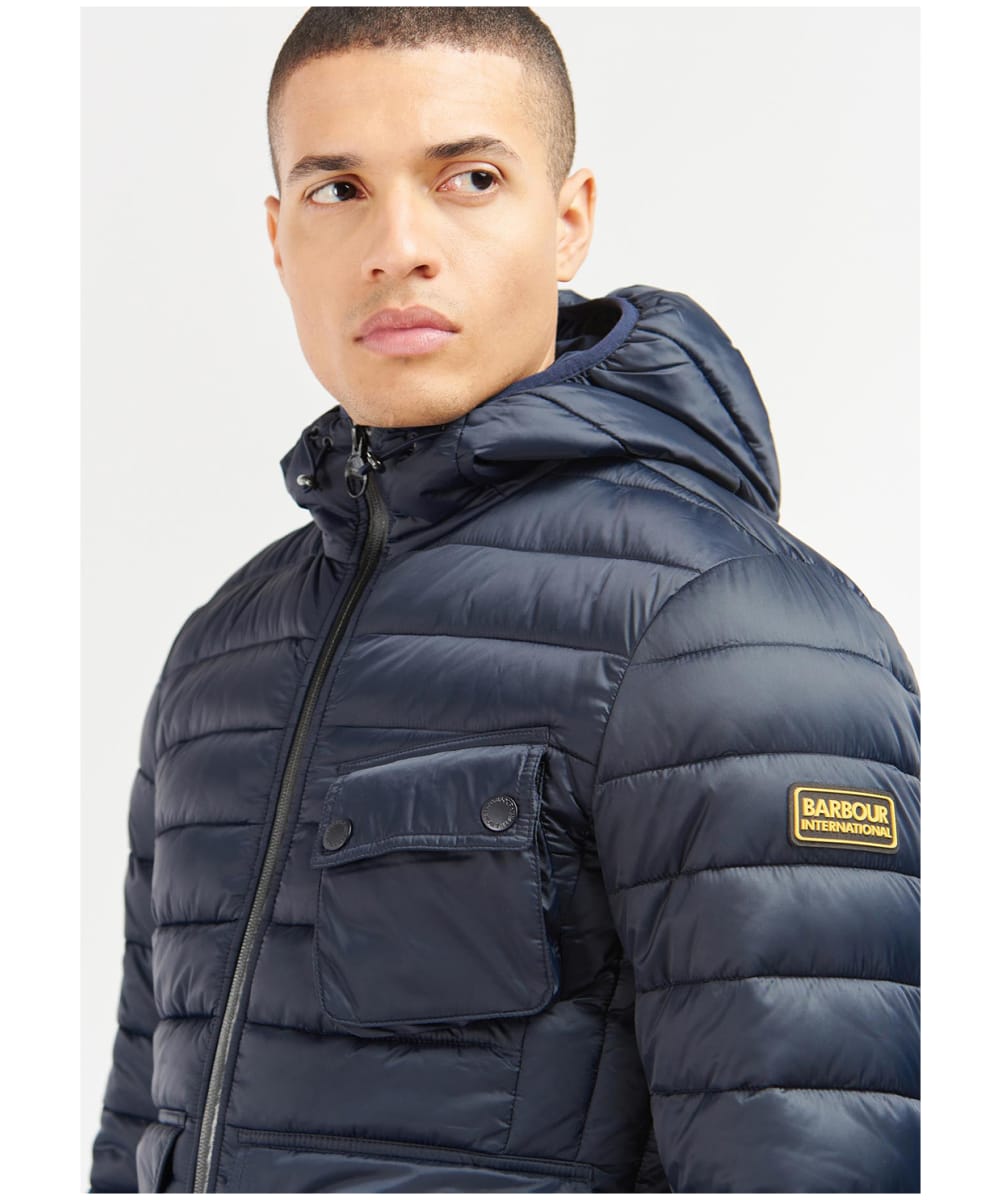 Barbour ouston shop hooded quilted jacket
