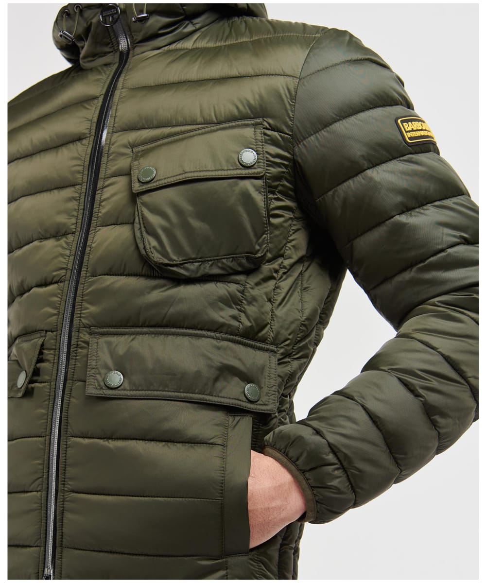 Men’s Barbour International Racer Ouston Hooded Quilted Jacket
