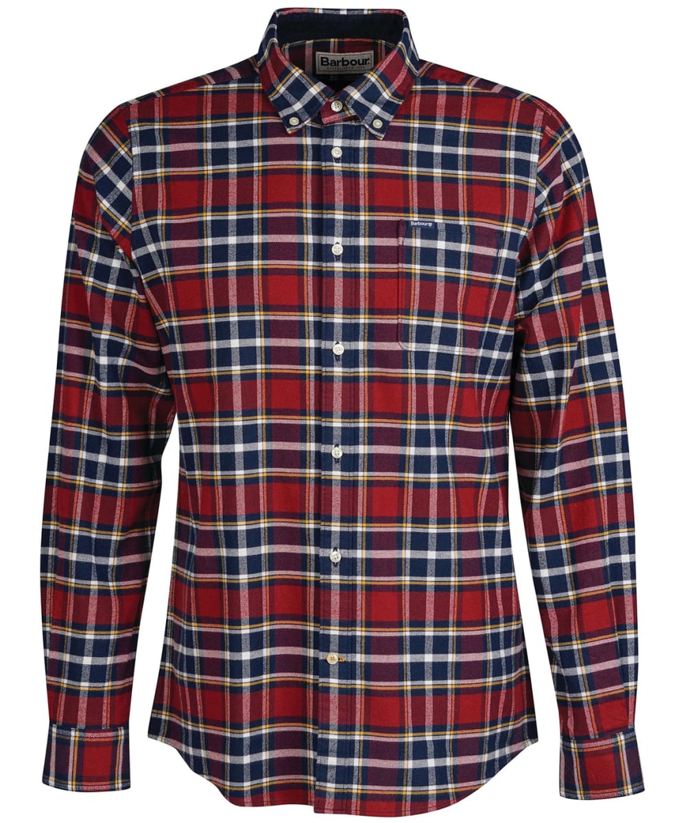 View Mens Barbour Betsom Tailored Shirt Dark Red UK L information