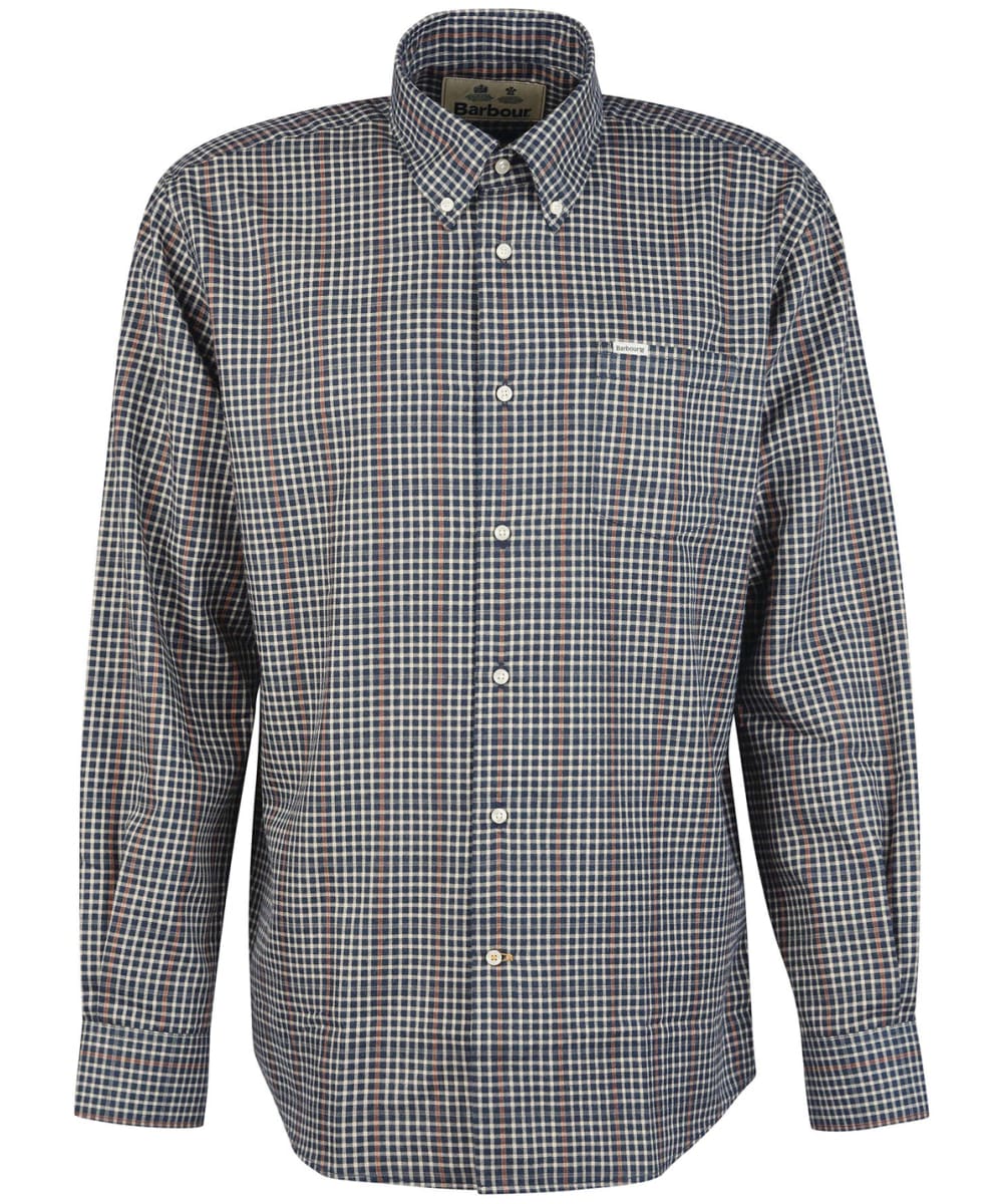 View Mens Barbour Henderson Thermo Weave Shirt Navy UK S information