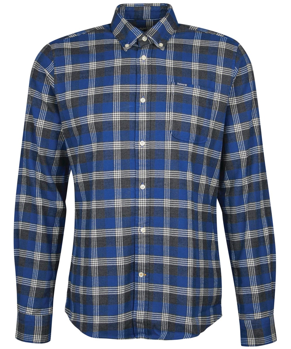 View Mens Barbour Brockwell Tailored Fit Shirt Blue UK S information