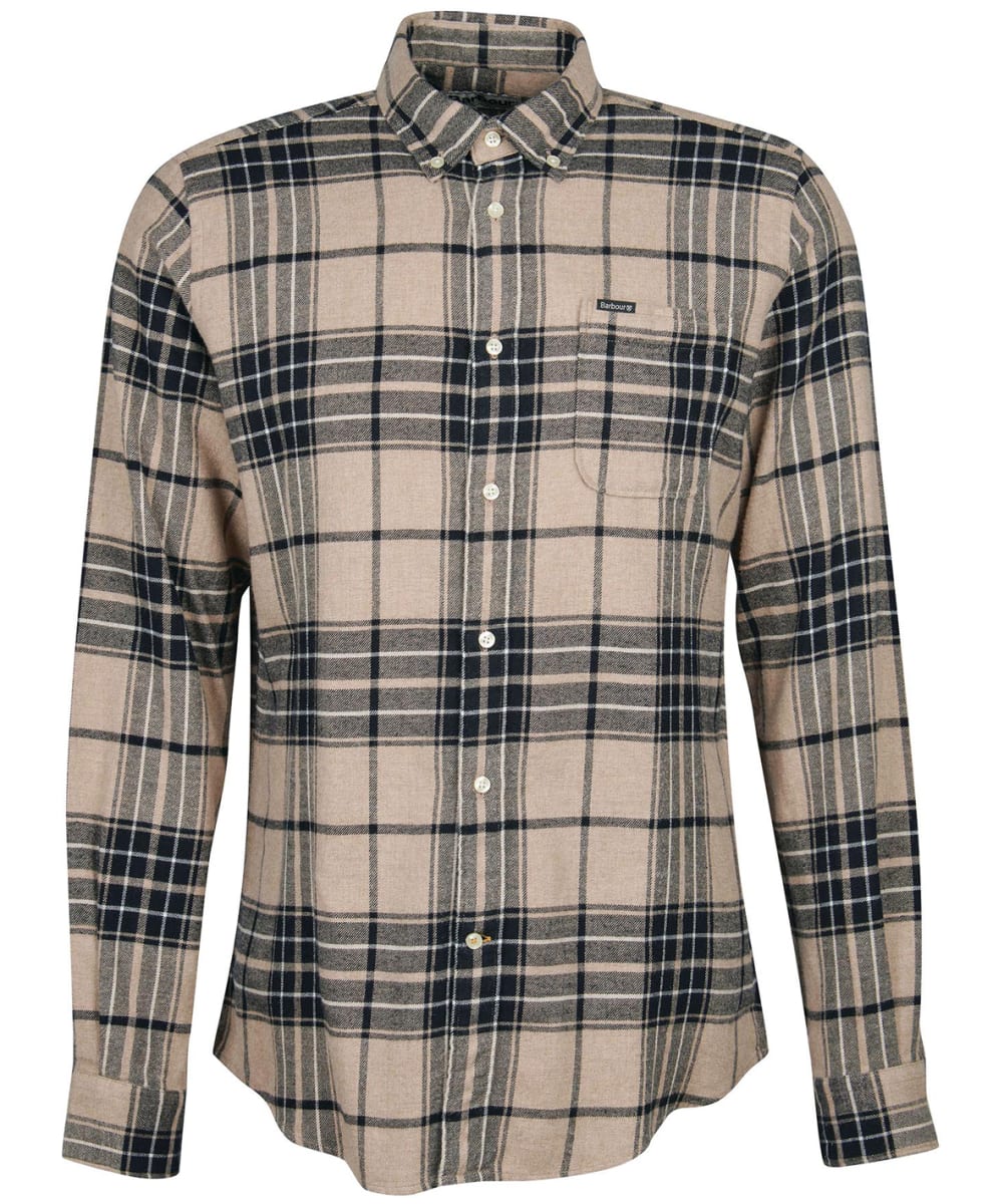 View Mens Barbour Carter Tailored Fit Shirt Stone Marl UK S information