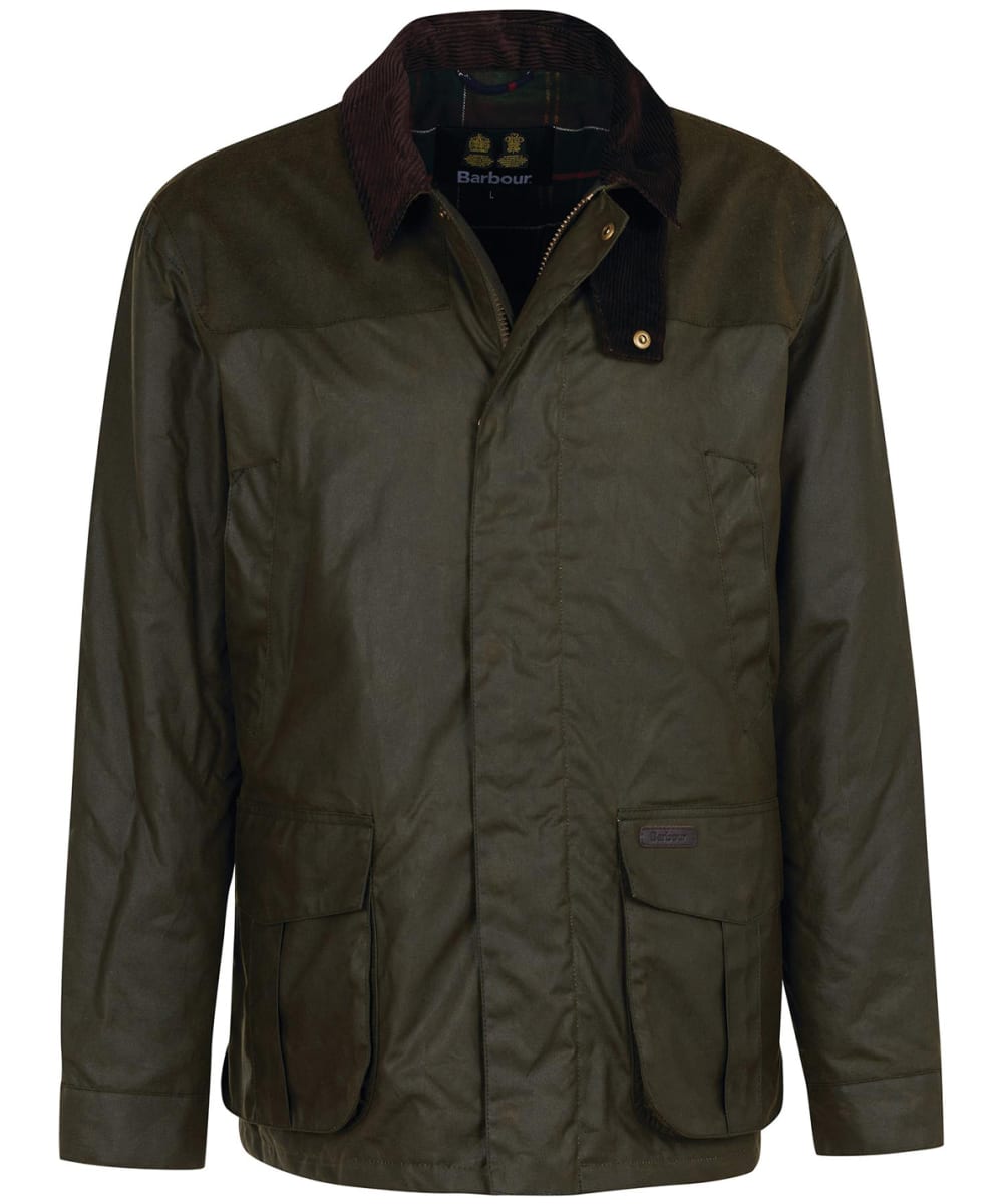 View Mens Barbour Findon Wax Jacket Archive Olive UK S information
