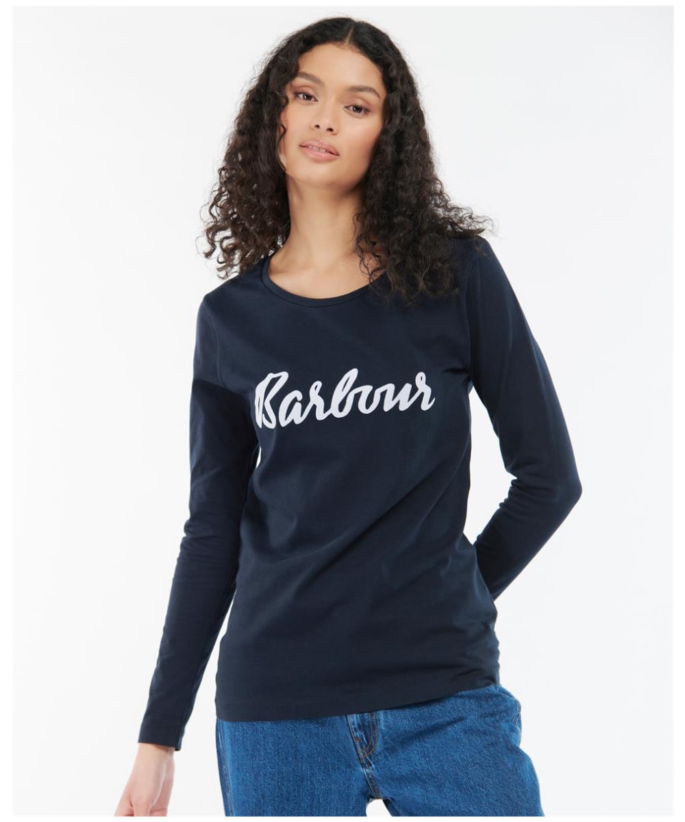 Barbour t sale shirt womens Blue