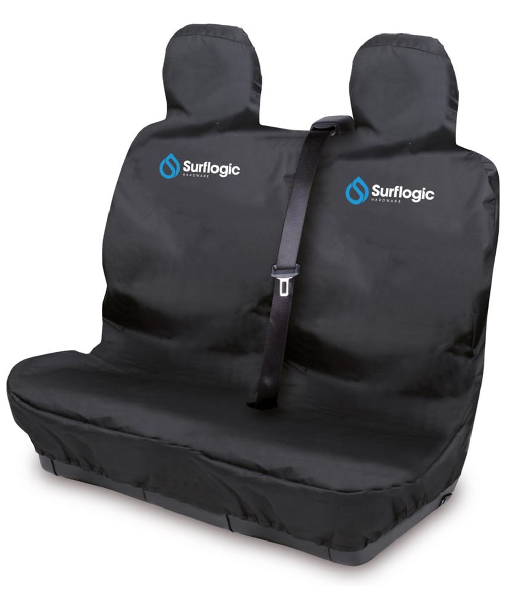 View Surflogic Tough And Water Resistant Double Car Seat Cover Black One size information