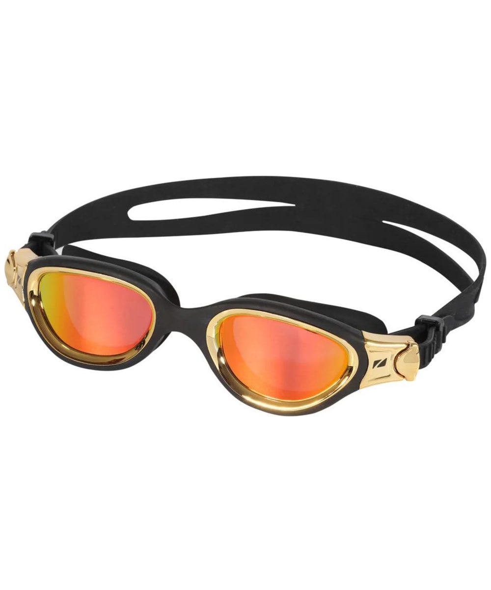 View Zone3 VenatorX Swim Goggles Polarized Revo Gold Lens Black Metal Gold One size information
